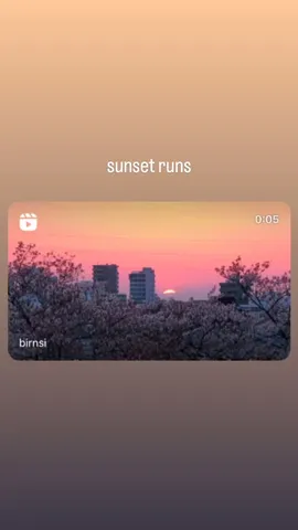 sunset runs