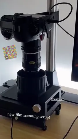new film scanning setup! @valoi.co