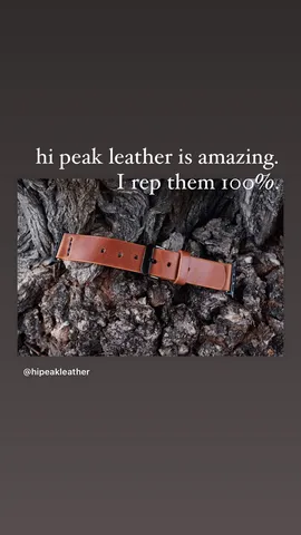 hi peak leather is amazing.  I rep them 100%.
