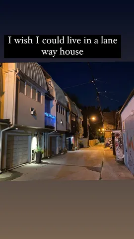 I wish I could live in a lane way house