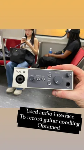 Used audio interface
To record guitar noodling
Obtained