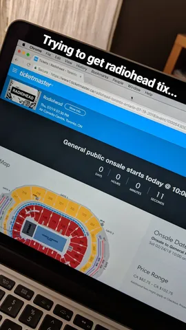Trying to get radiohead tix...