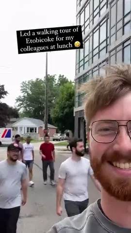 Led a walking tour of Etobicoke for my colleagues at lunch 🤣
