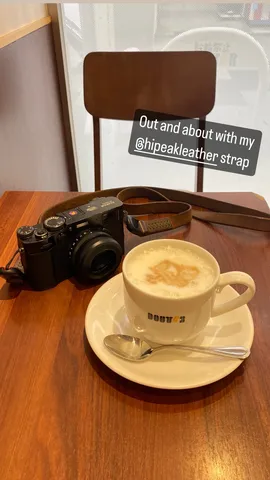 Out and about with my @hipeakleather strap