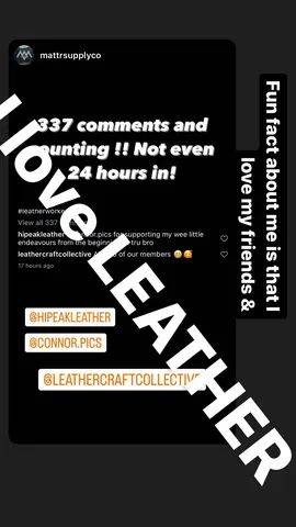 Fun fact about me is that I love my friends & I love LEATHER