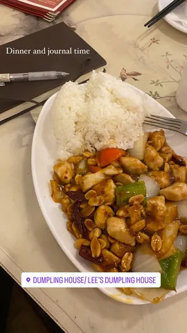 Dinner and journal time