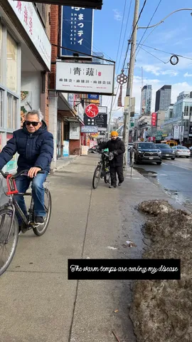 The warm temps are curing my disease